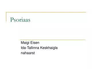 psoriaas