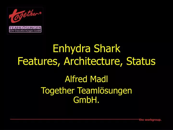 enhydra shark features architecture status