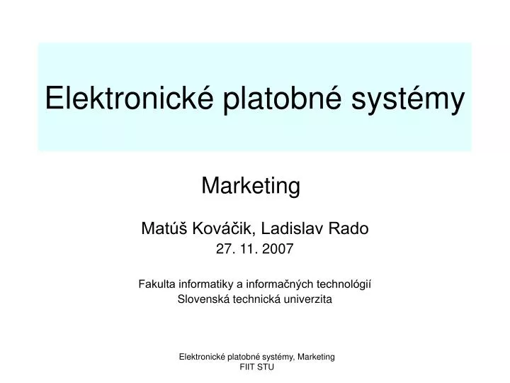 elektronick platobn syst my