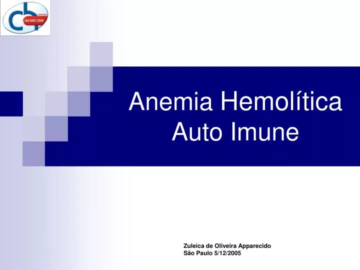 anemia hemol tica auto imune