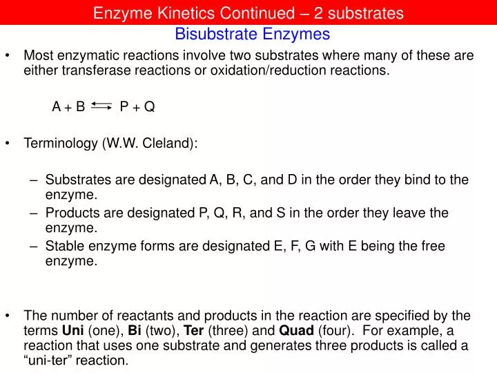 bisubstrate enzymes