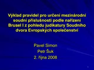 pavel simon petr uk 2 jna 2008