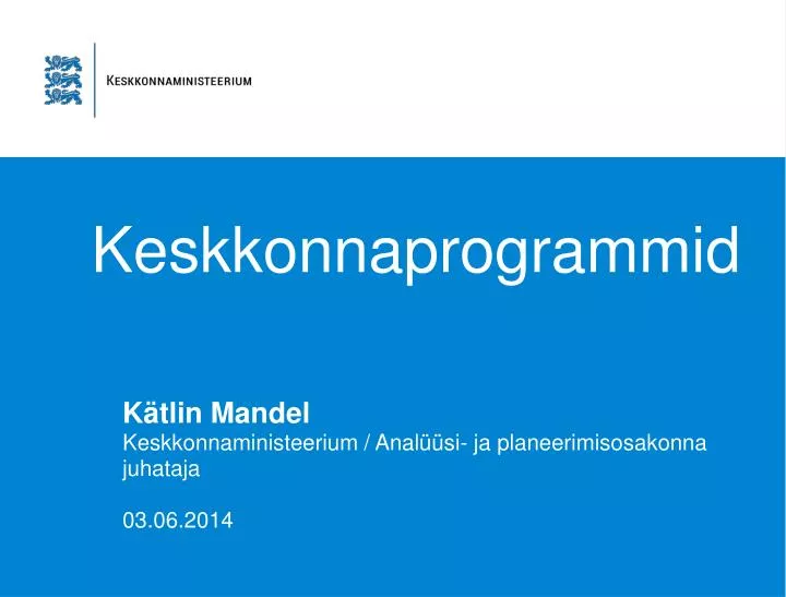 keskkonnaprogrammid