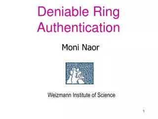 Deniable Ring Authentication