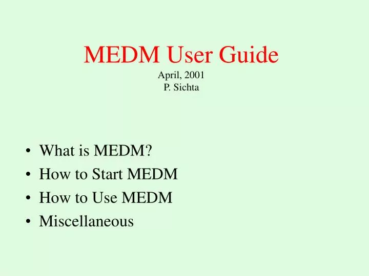 medm user guide april 2001 p sichta