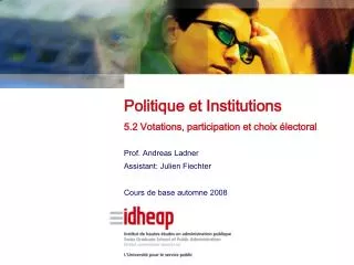 prof andreas ladner assistant julien fiechter cours de base automne 2008