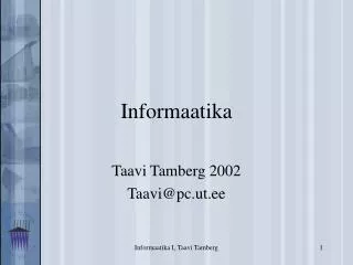 informaatika
