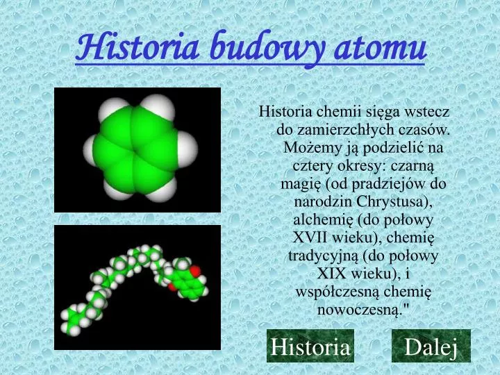 historia budowy atomu
