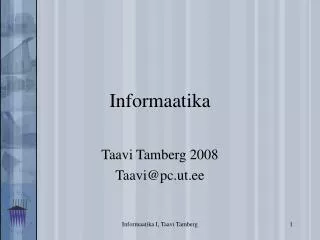 informaatika