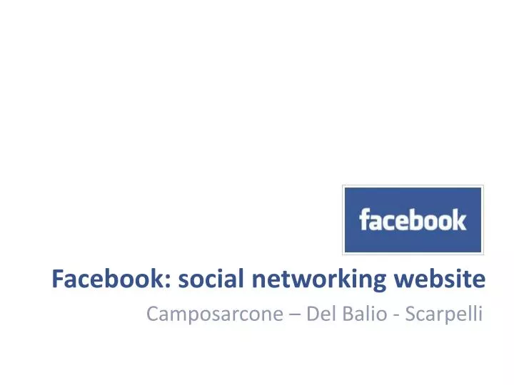 facebook social networking website