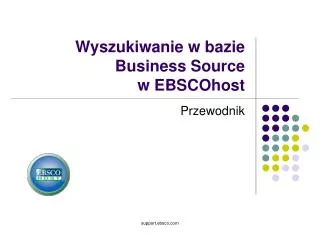 wyszukiwanie w bazie business source w ebscohost