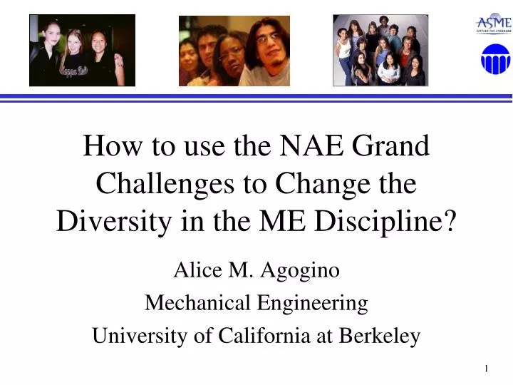 how to use the nae grand challenges to change the diversity in the me discipline