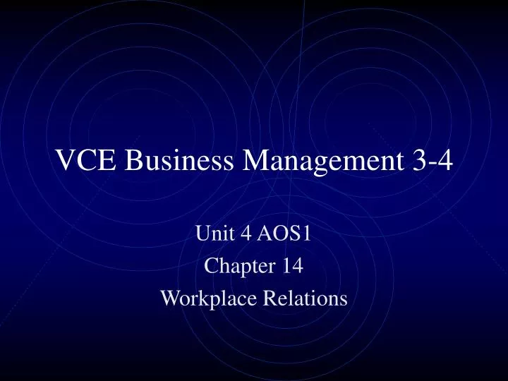 vce business management 3 4