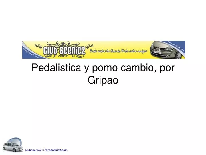 pedalistica y pomo cambio por gripao