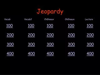 jeopardy