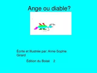 ange ou diable