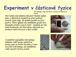 experiment v sticov fyzice