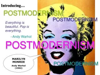 MARILYN MONROE Andy Warhol (1962)