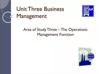 Unit Three Business Management