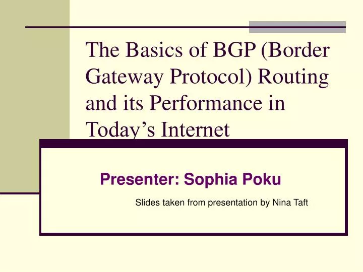 the basics of bgp border gateway protocol routing and its performance in today s internet