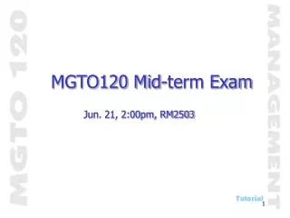 MGTO120 Mid-term Exam