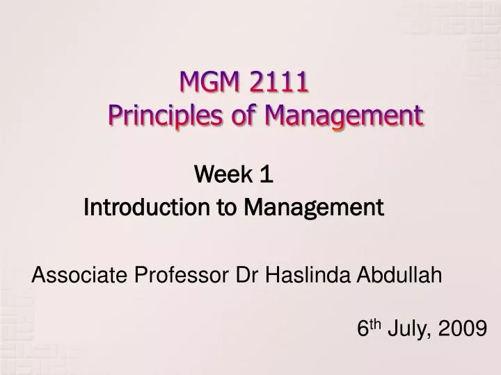 mgm 2111 principles of management