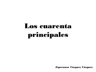 los cuarenta principales