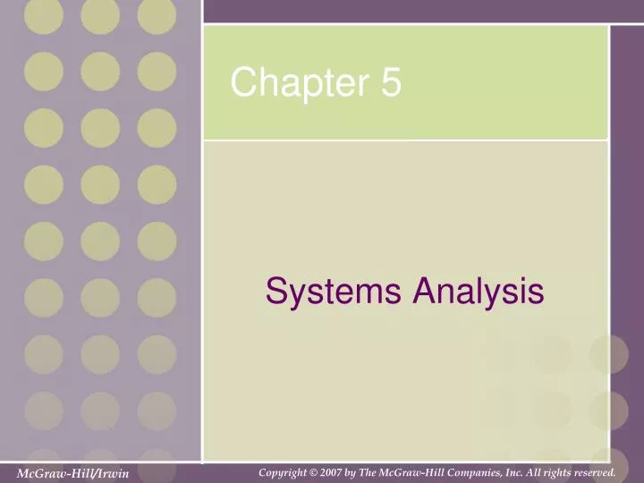 systems analysis