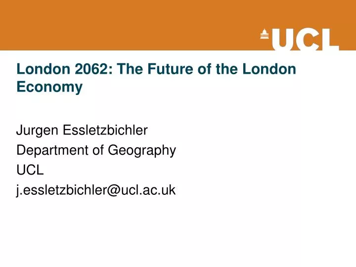 london 2062 the future of the london economy