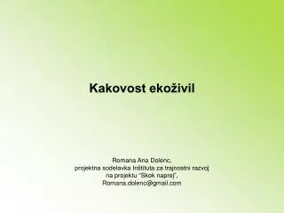 kakovost eko ivil