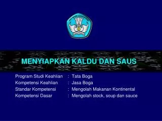 menyiapkan kaldu dan saus
