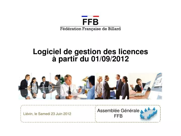 logiciel de gestion des licences partir du 01 09 2012