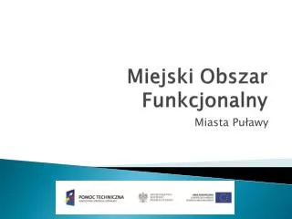 miejski obszar funkcjonalny