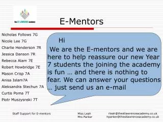 E-Mentors