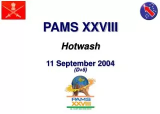 PAMS XXVIII Hotwash 11 September 2004 (D+5)