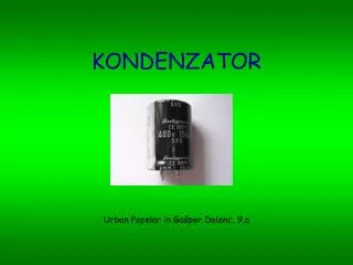 kondenzator urban popelar in ga per dolenc 9 a