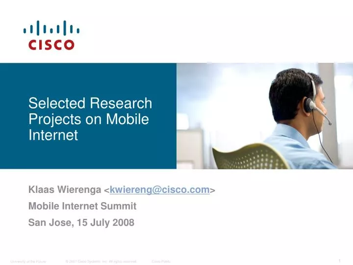 selected research projects on mobile internet