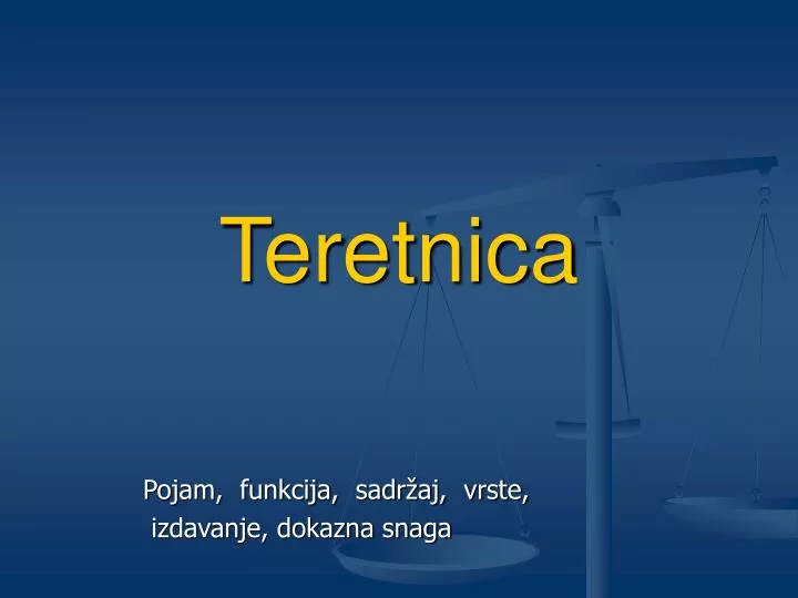 teretnica