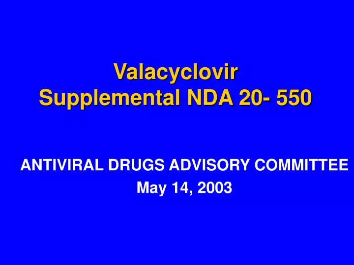 antiviral drugs advisory committee may 14 2003