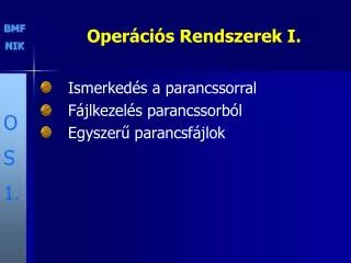 oper ci s rendszerek i