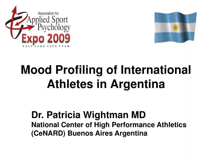 mood profiling of international athletes in argentina