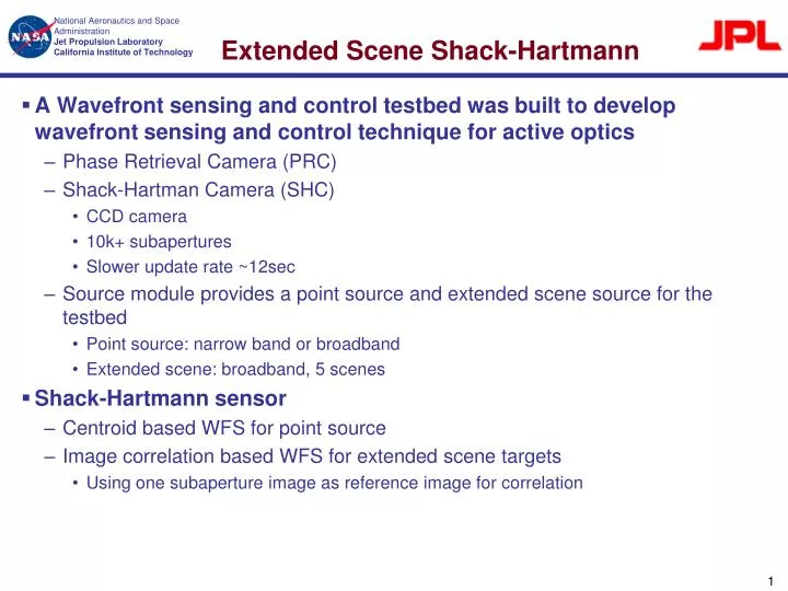 extended scene shack hartmann