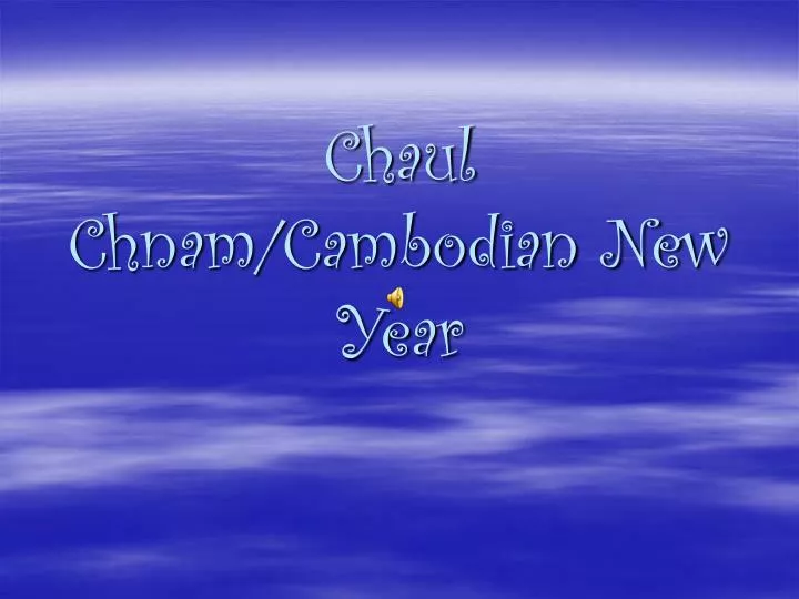 chaul chnam cambodian new year