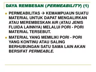 daya rembesan permeability 1