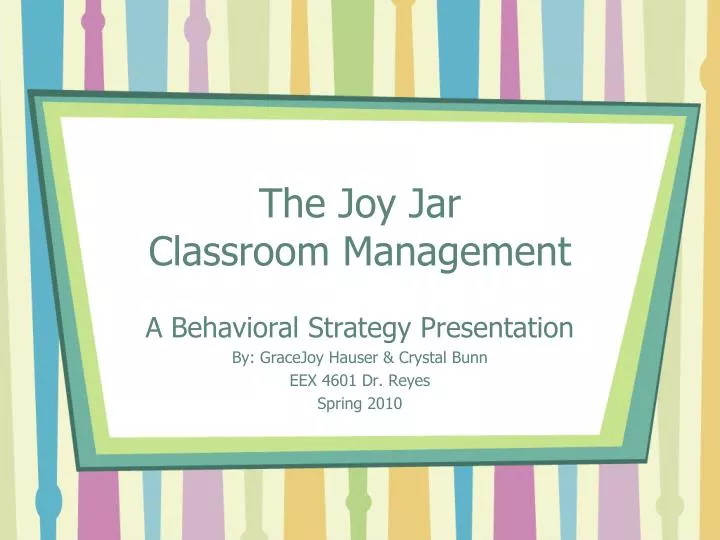 the joy jar classroom management