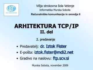 arhitektura tcp ip ii del