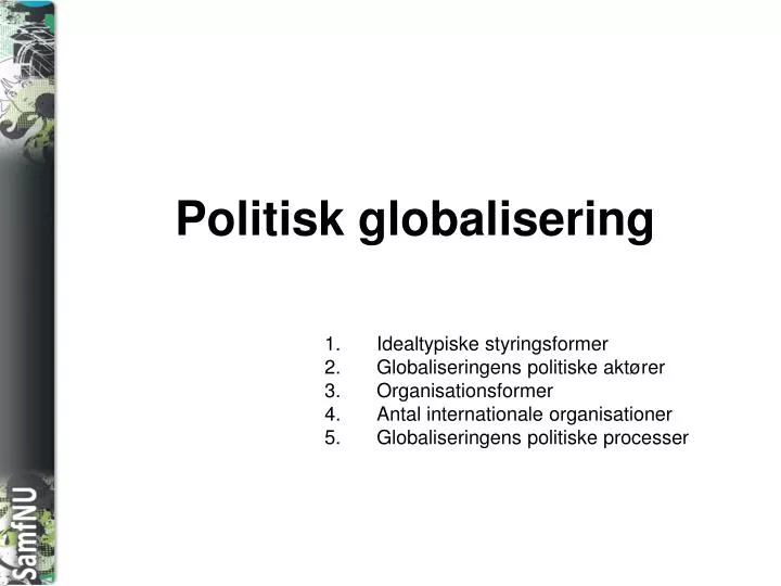 politisk globalisering