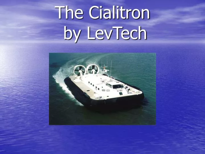 the cialitron by levtech