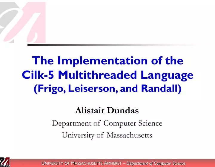 the implementation of the cilk 5 multithreaded language frigo leiserson and randall