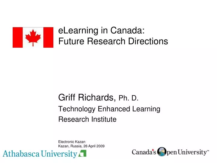 elearning in canada future research directions
